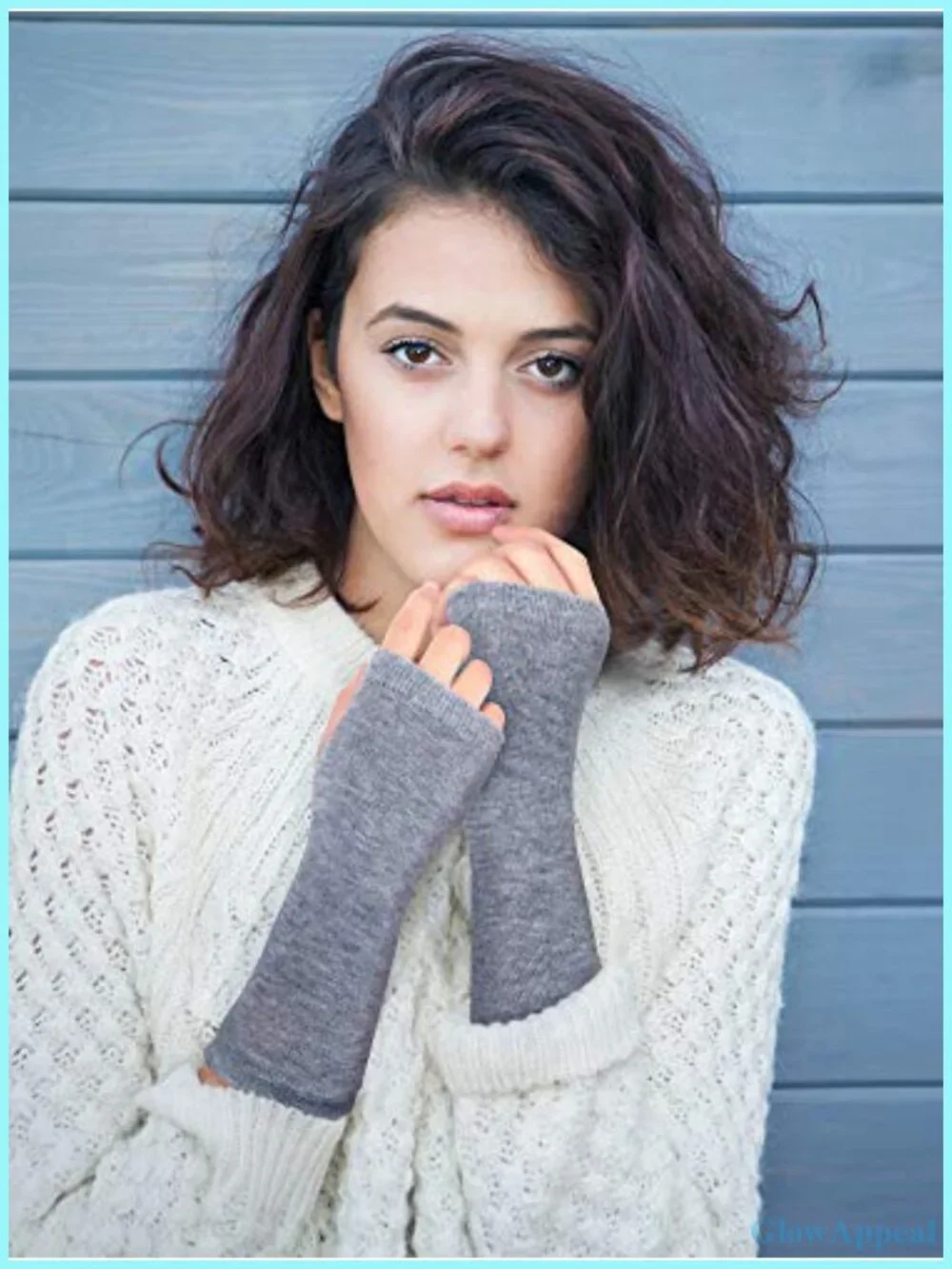 4 Pairs Fingerless Gloves Women Thumb Hole Arm Warmers Stretchy Knit